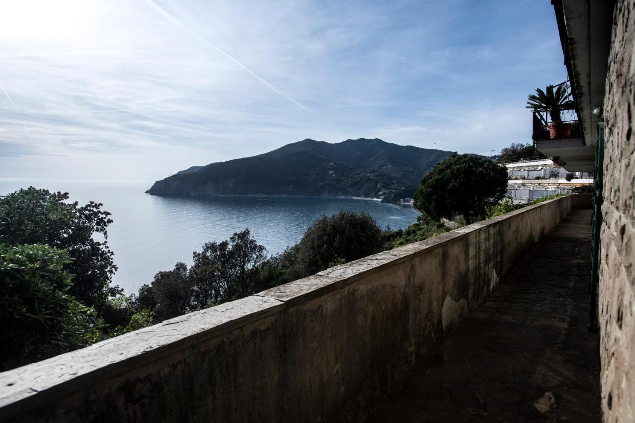 080 - La Villa Storica Il Vigneto 45B, Terrazza Sul Mare - Parcheggio Privato Gratis Moneglia Exterior photo