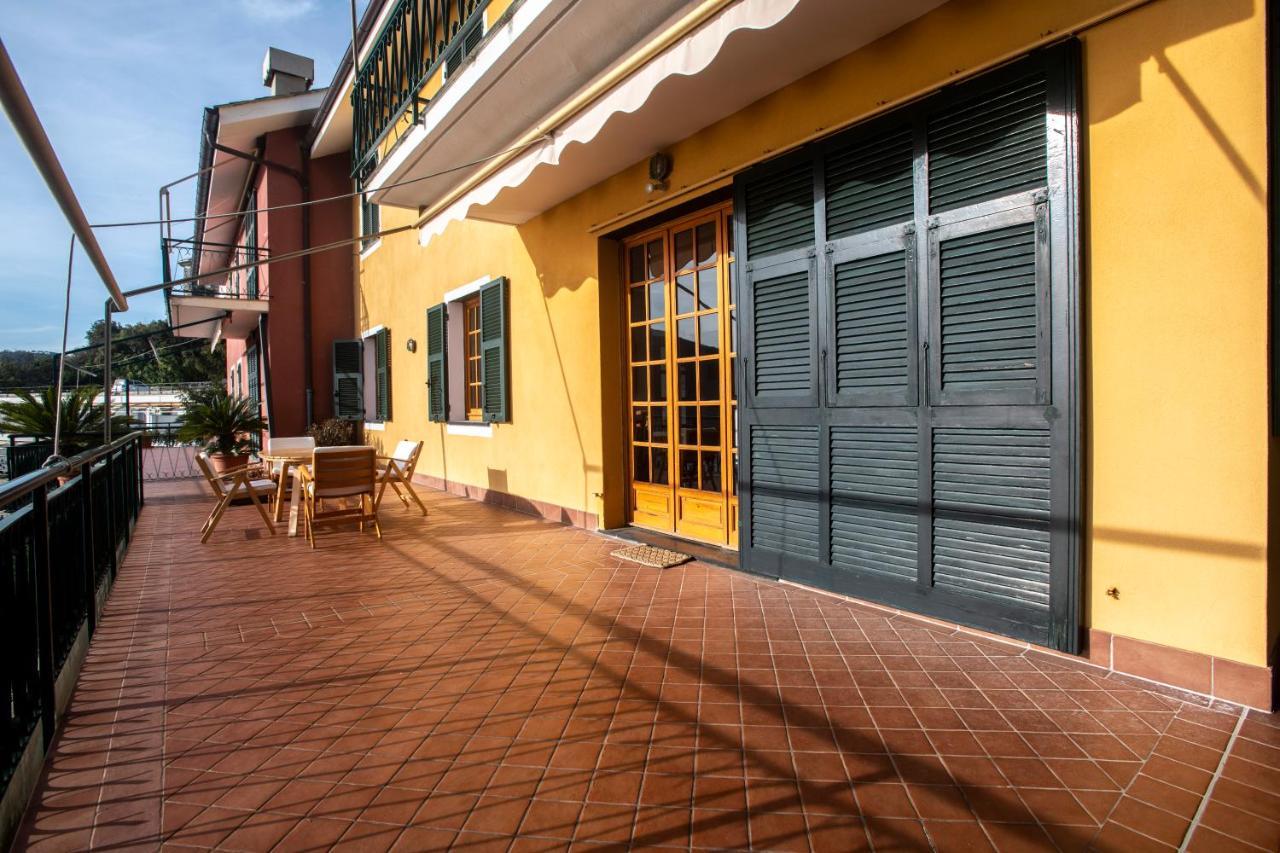080 - La Villa Storica Il Vigneto 45B, Terrazza Sul Mare - Parcheggio Privato Gratis Moneglia Exterior photo
