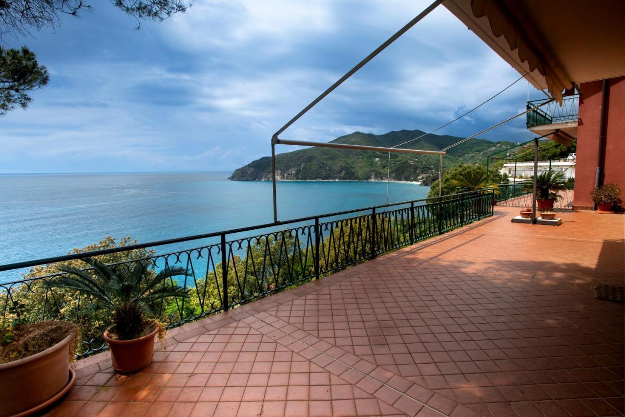 080 - La Villa Storica Il Vigneto 45B, Terrazza Sul Mare - Parcheggio Privato Gratis Moneglia Exterior photo